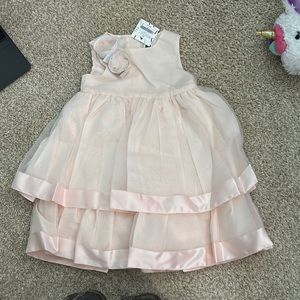 NWT 2t girls light pink ruffle dress Janie and Jack